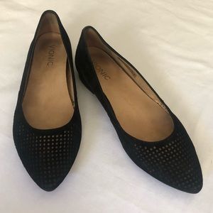 Black Suede Flats